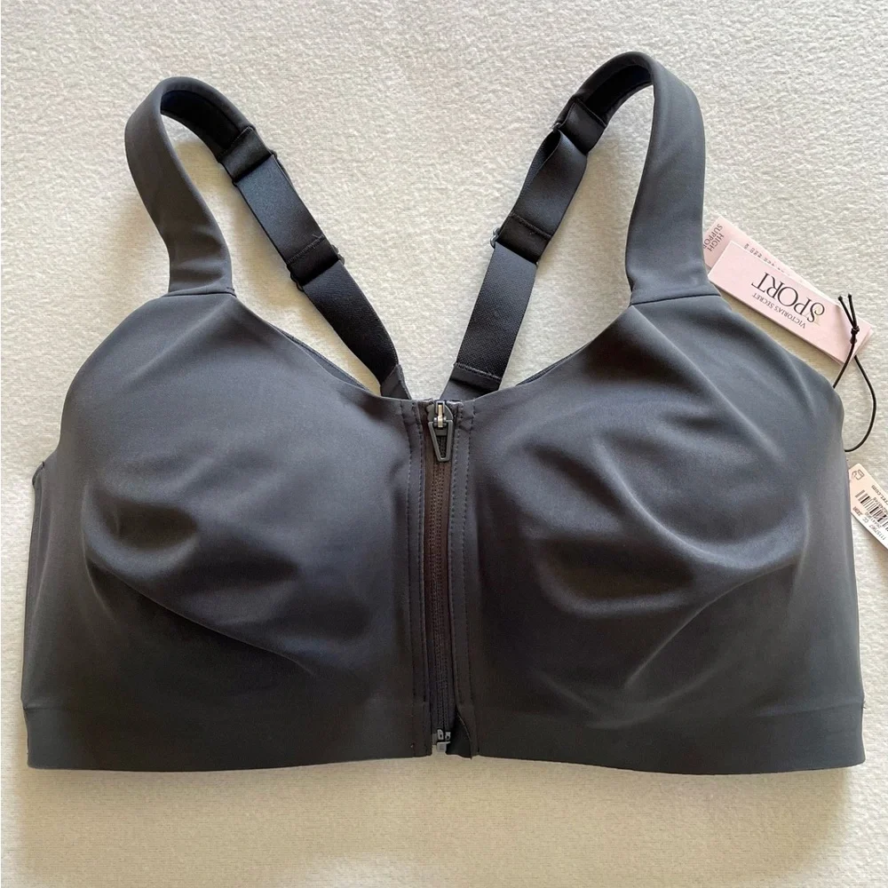Victoria's Secret Knockout Front Close Underwire Sports Bra Sport Gray 36DDD - Picture 4 of 16